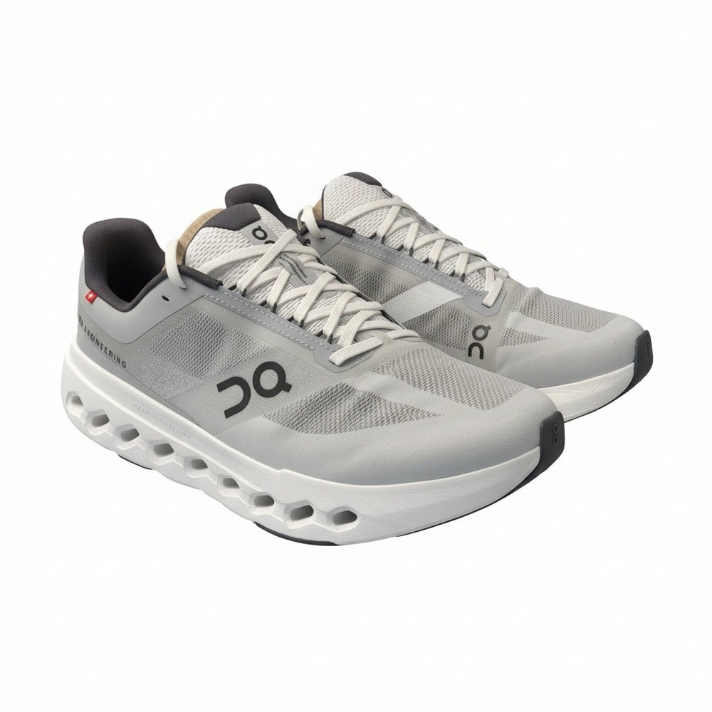 On Cloudsurfer Next Wide Mens 11.5 Glacier White Running Shoes 3ME30190070‎ NEW
